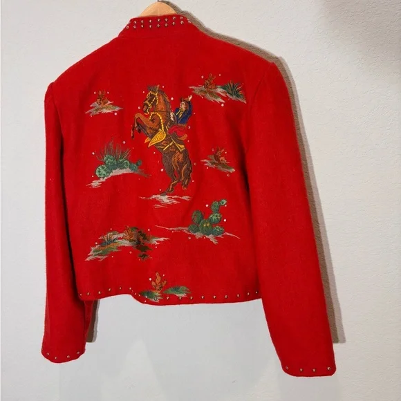 RARE Vintage 1990s Gordon & James Embroidered Women's Western Jacket - Picture 5 of 8